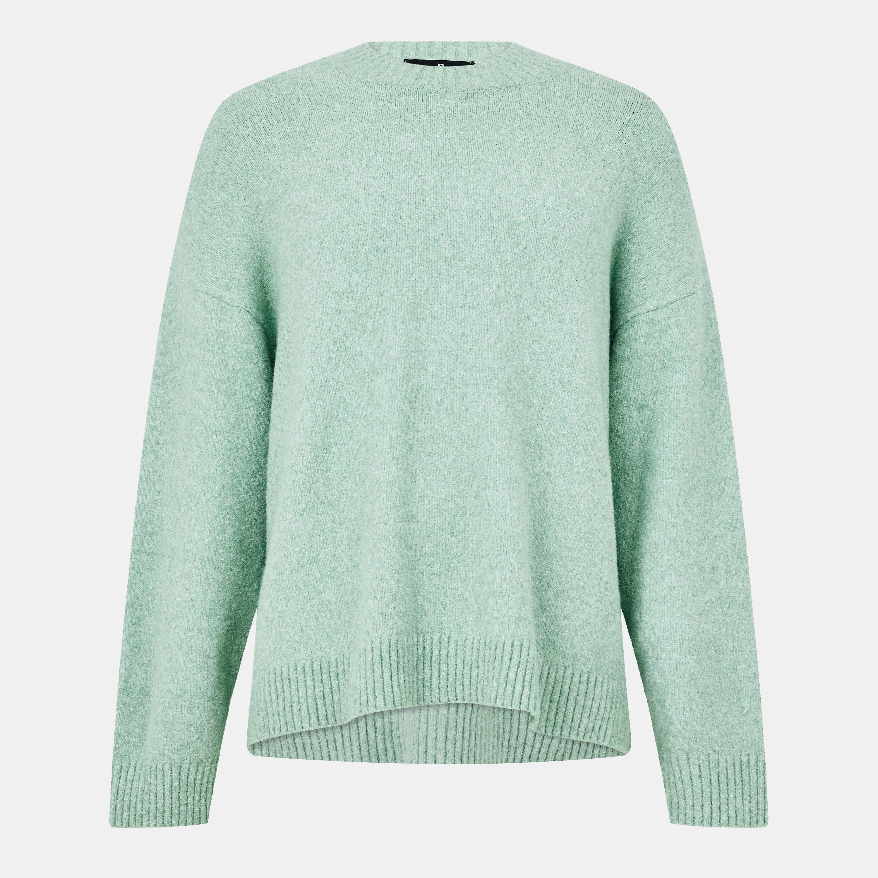 Crew-Neck Ribbed Crew Sweatshirt