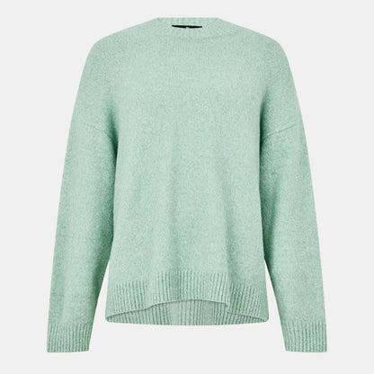 Crew-Neck Ribbed Crew Sweatshirt