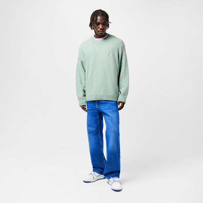 Crew-Neck Ribbed Crew Sweatshirt