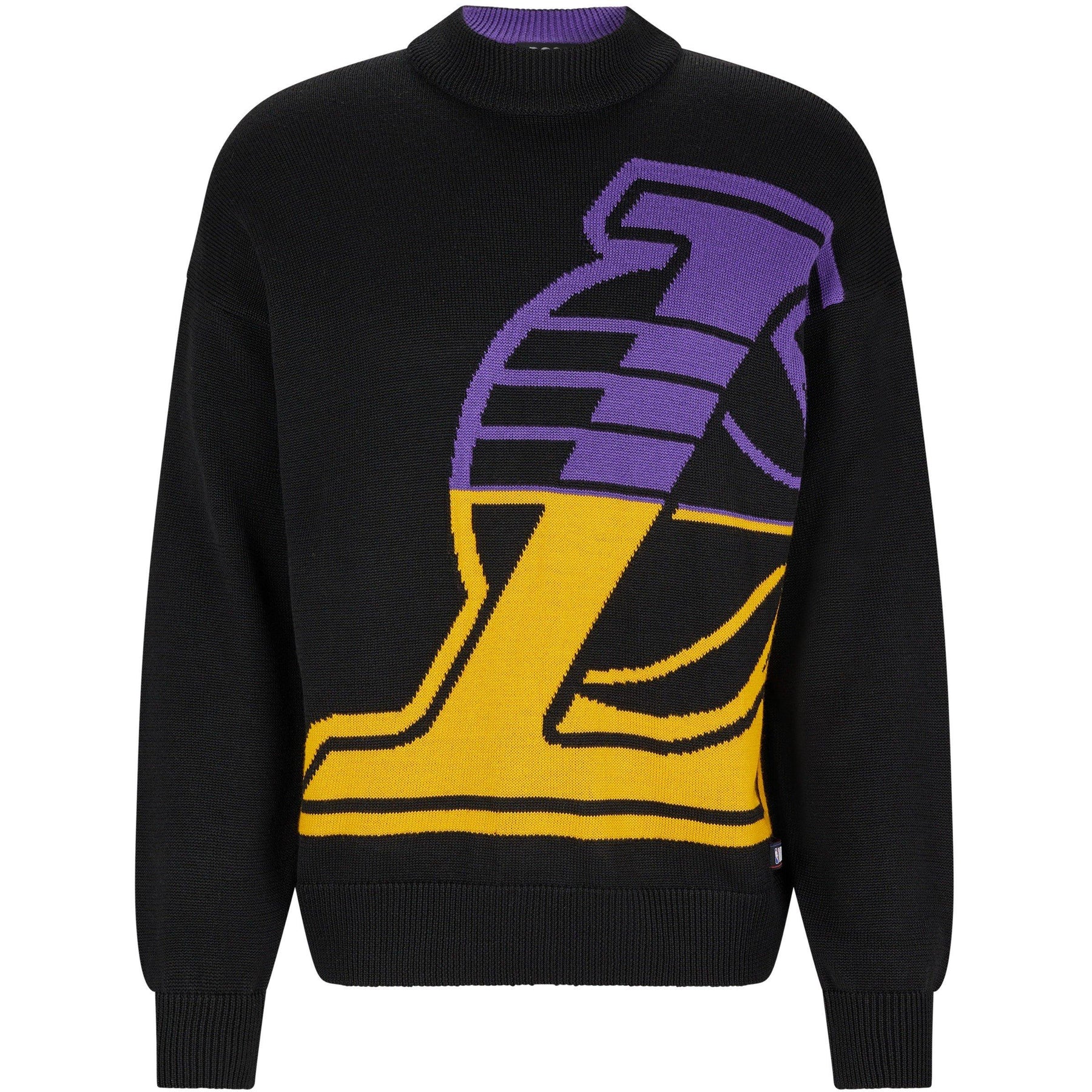 Men's Knit Lakers Sweater, Knitted Design