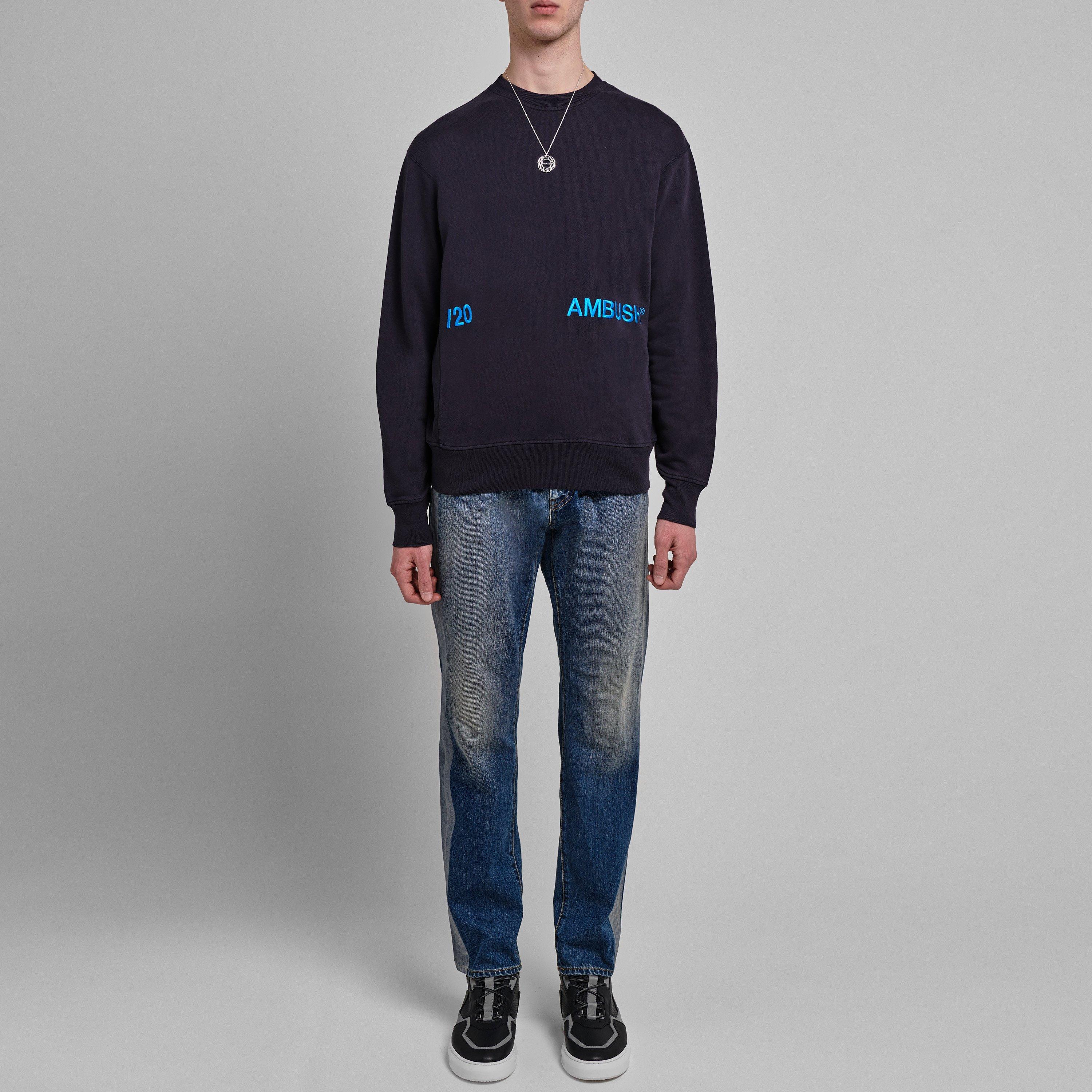 Embroidered Crew Sweatshirt