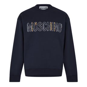 Stitched Logo Organic Cotton Sweatshirt