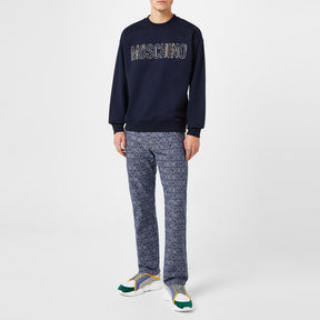 Stitched Logo Organic Cotton Sweatshirt