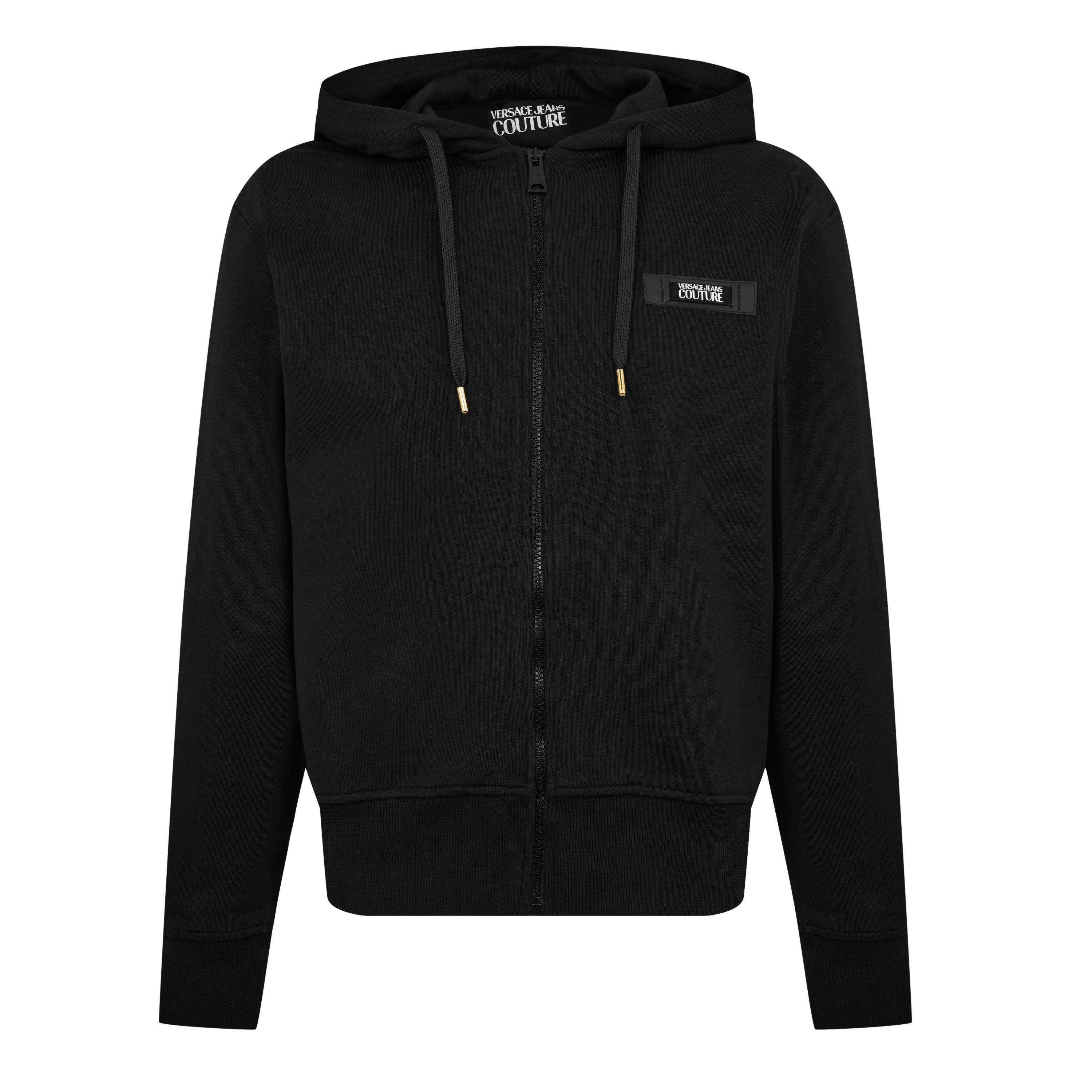 Logo Patch Zip Hoodie