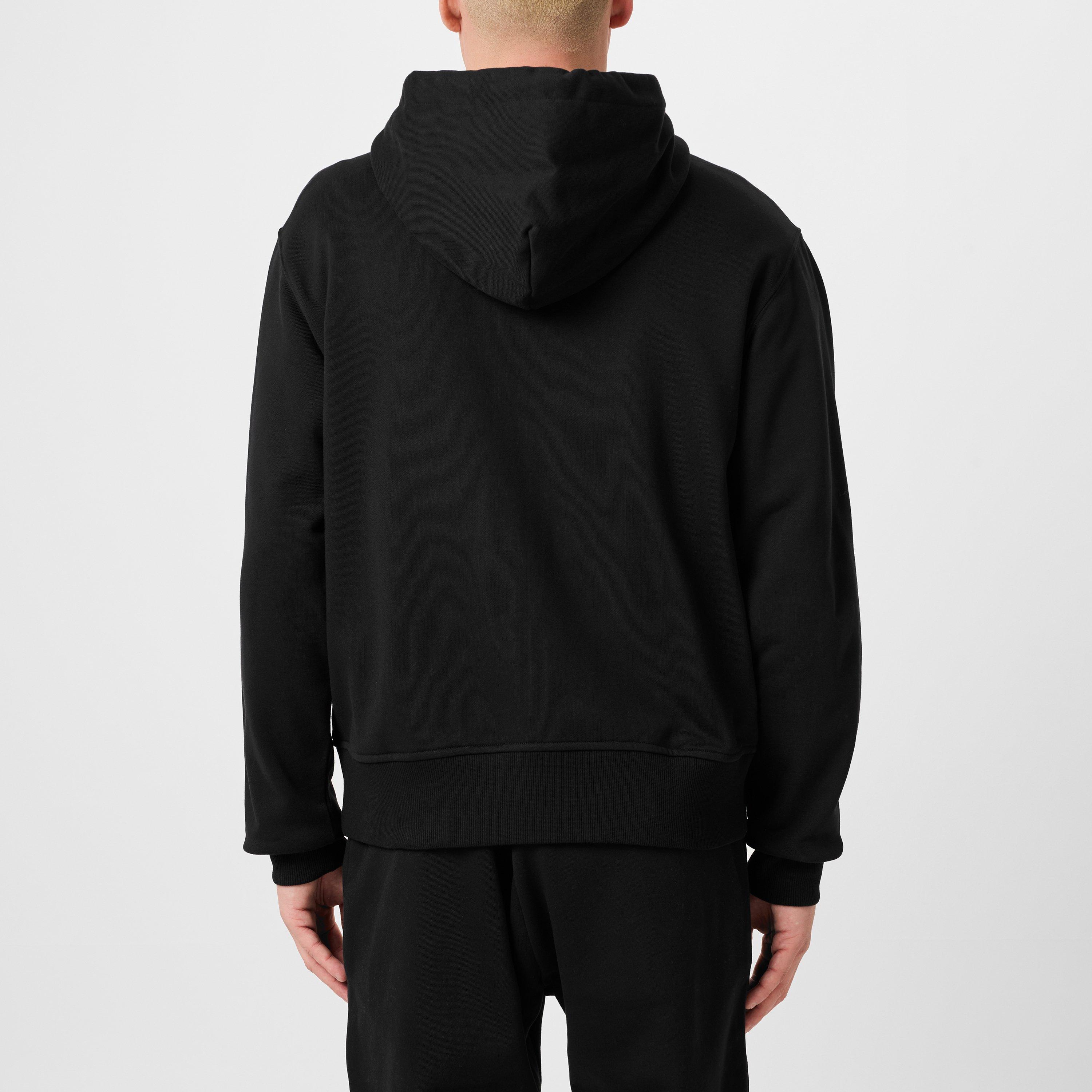 Logo Patch Zip Hoodie