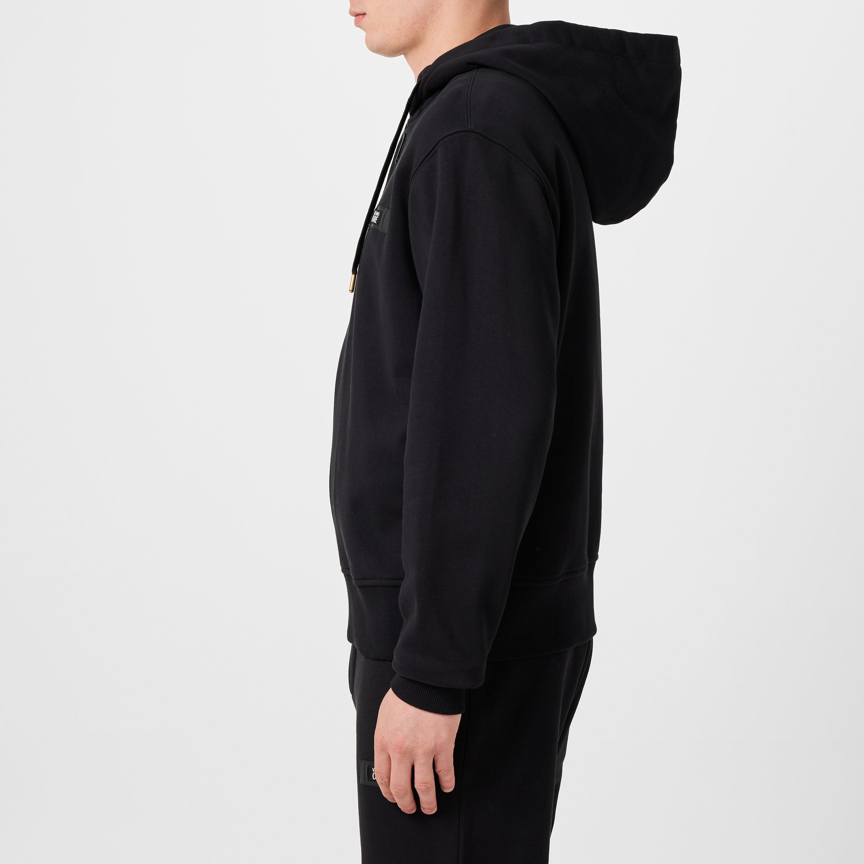 Logo Patch Zip Hoodie