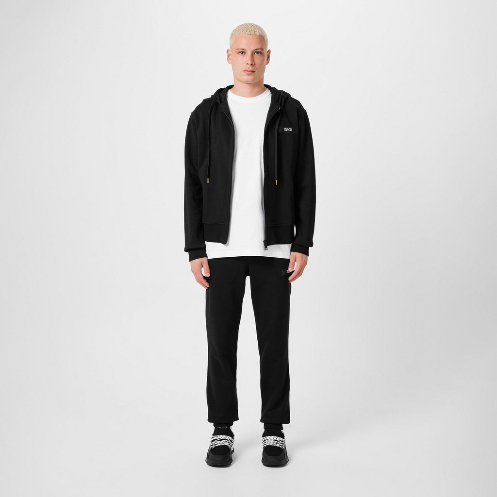 Logo Patch Zip Hoodie