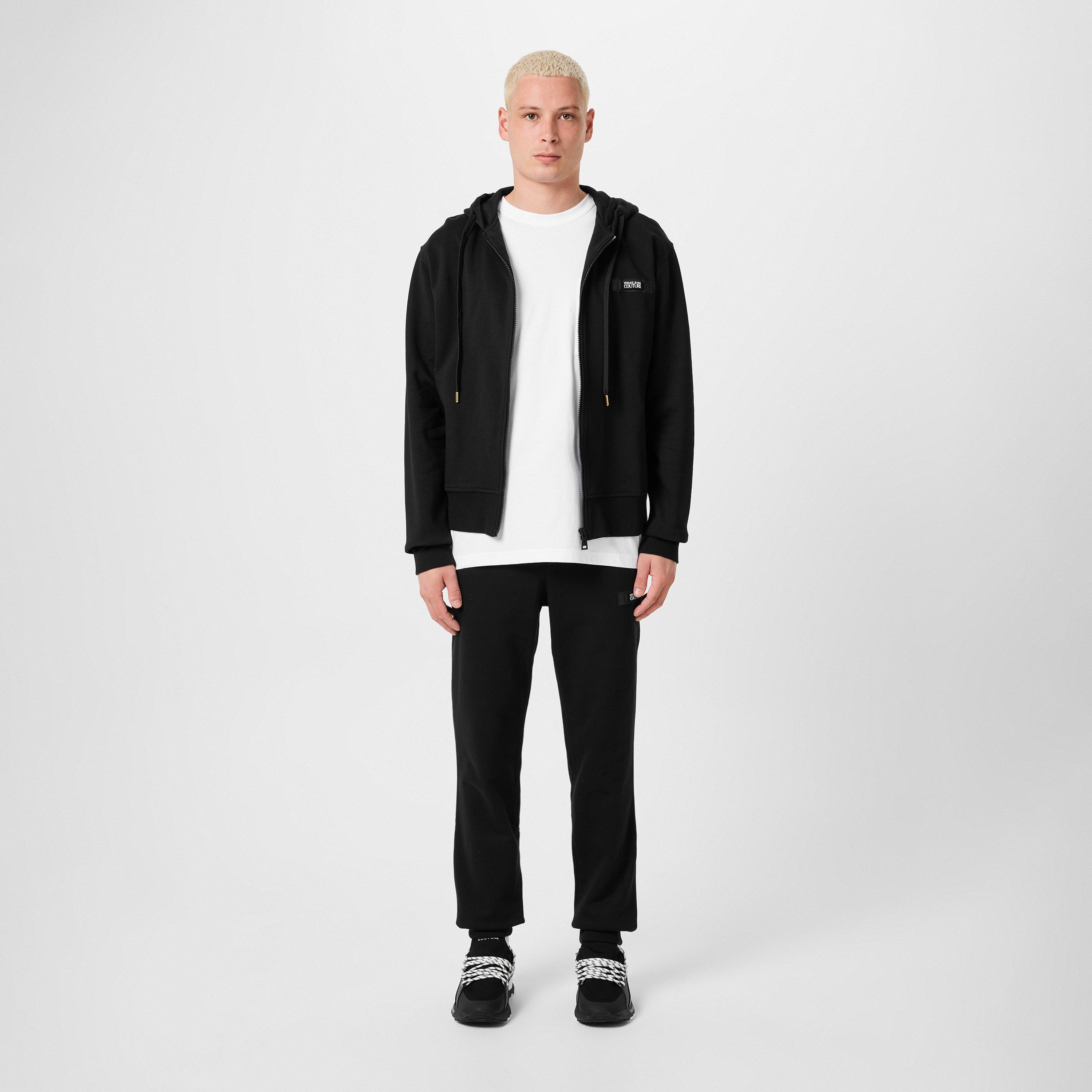 Logo Patch Zip Hoodie