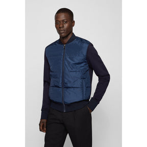 Men's Skiles42 Full Zipped Sweatshirt with Quilted Front Panel Jacket