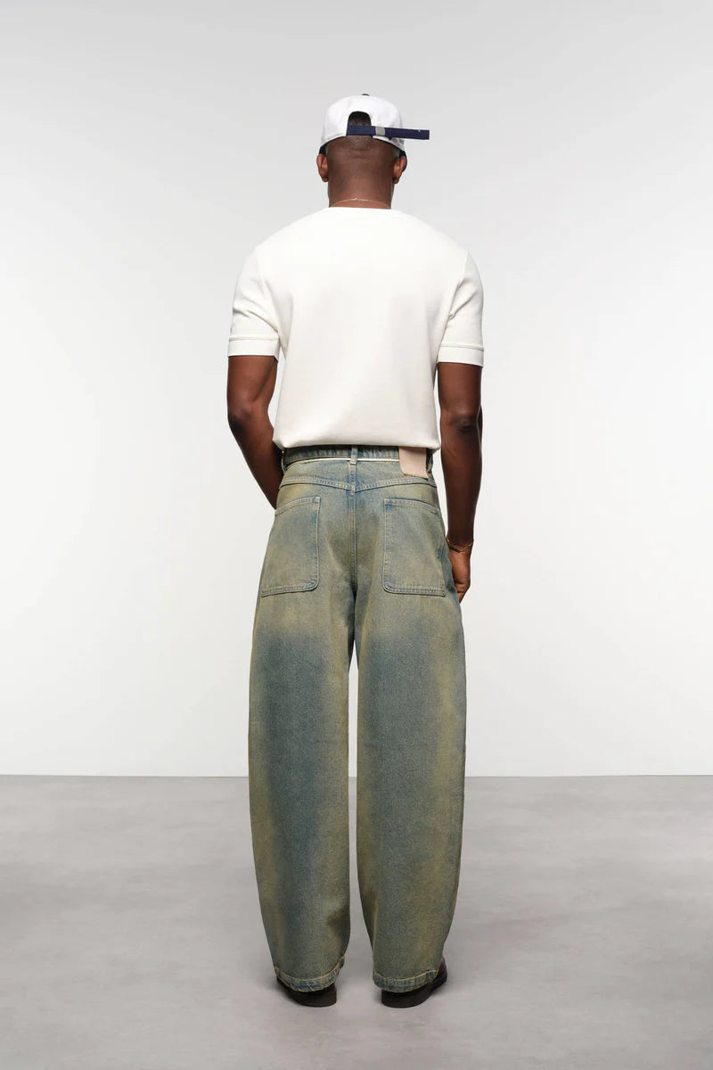 Wide leg denim - dirty wash