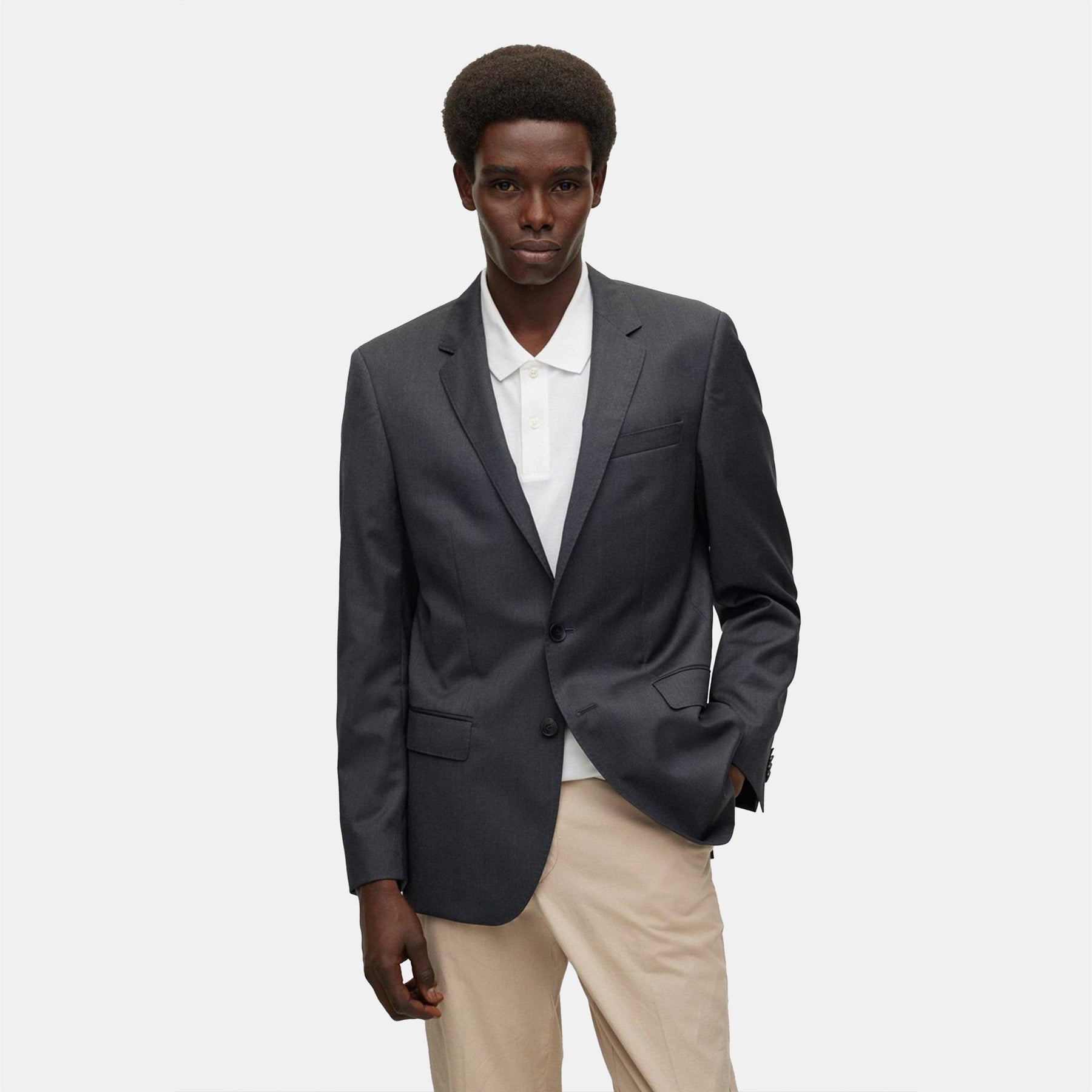 Men's Cyl Blazer, Premium Virgin Wool