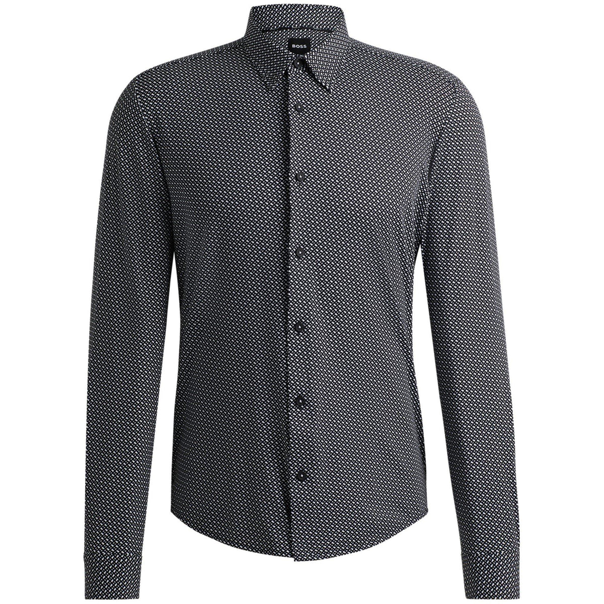 Men's P-Roan Kent Patterned Long-Sleeve Shirt