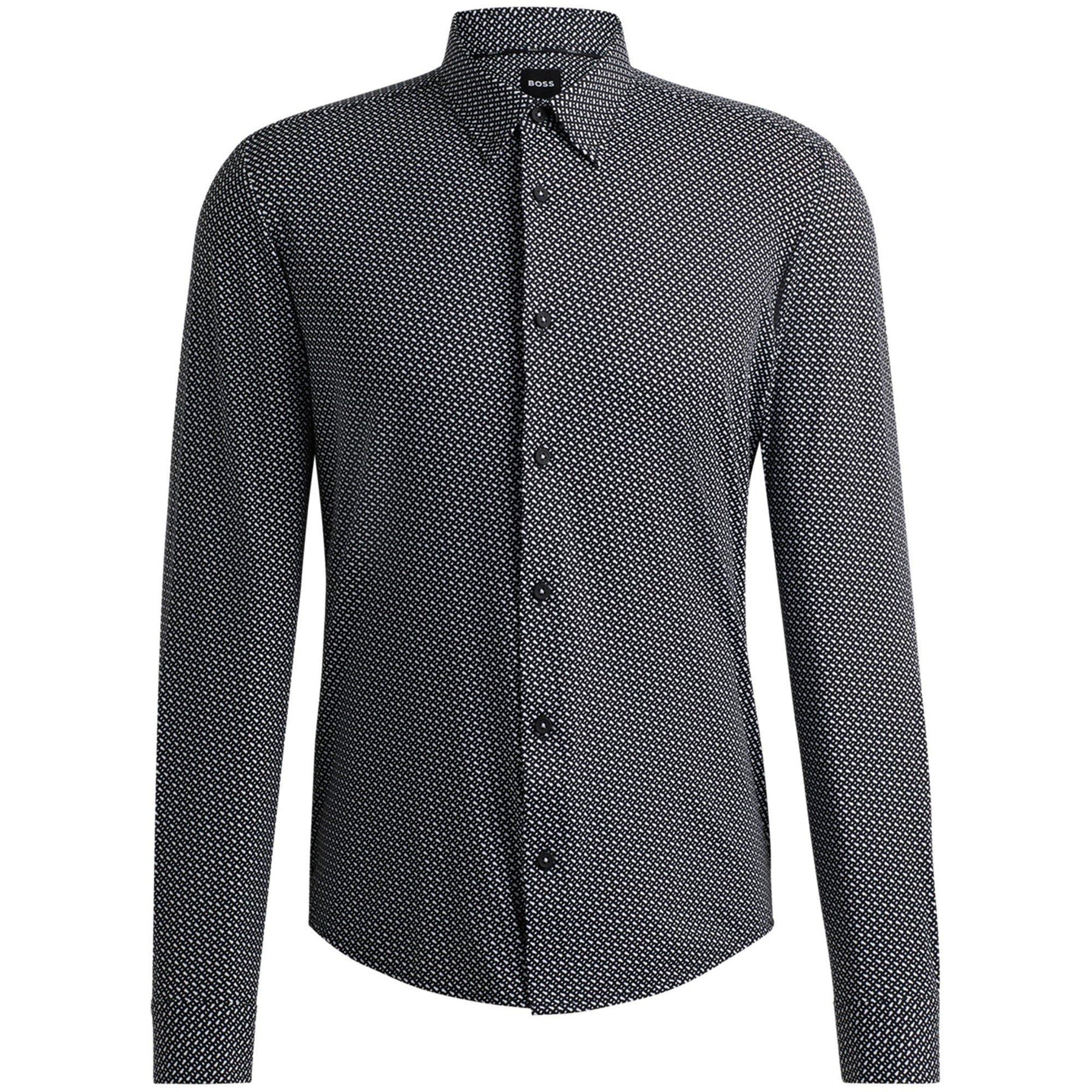 Men's P-Roan Kent Patterned Long-Sleeve Shirt