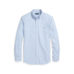 Striped Knit Oxford Shirt