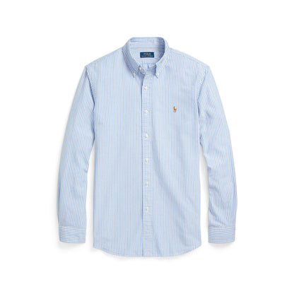 Striped Knit Oxford Shirt