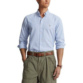 Striped Knit Oxford Shirt