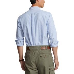 Striped Knit Oxford Shirt