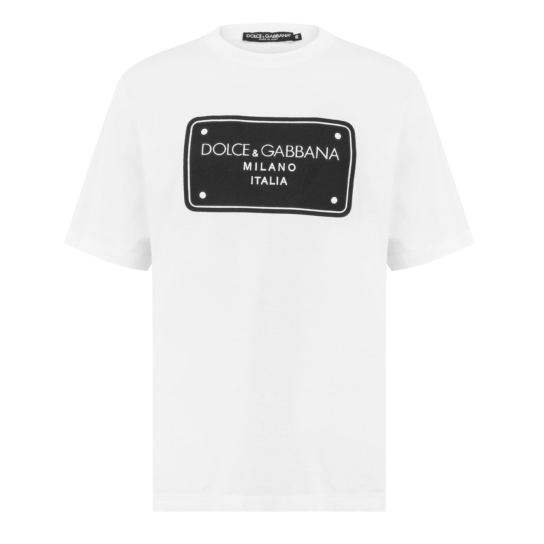 Branded Tag Cotton T-Shirt