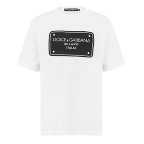 Branded Tag Cotton T-Shirt