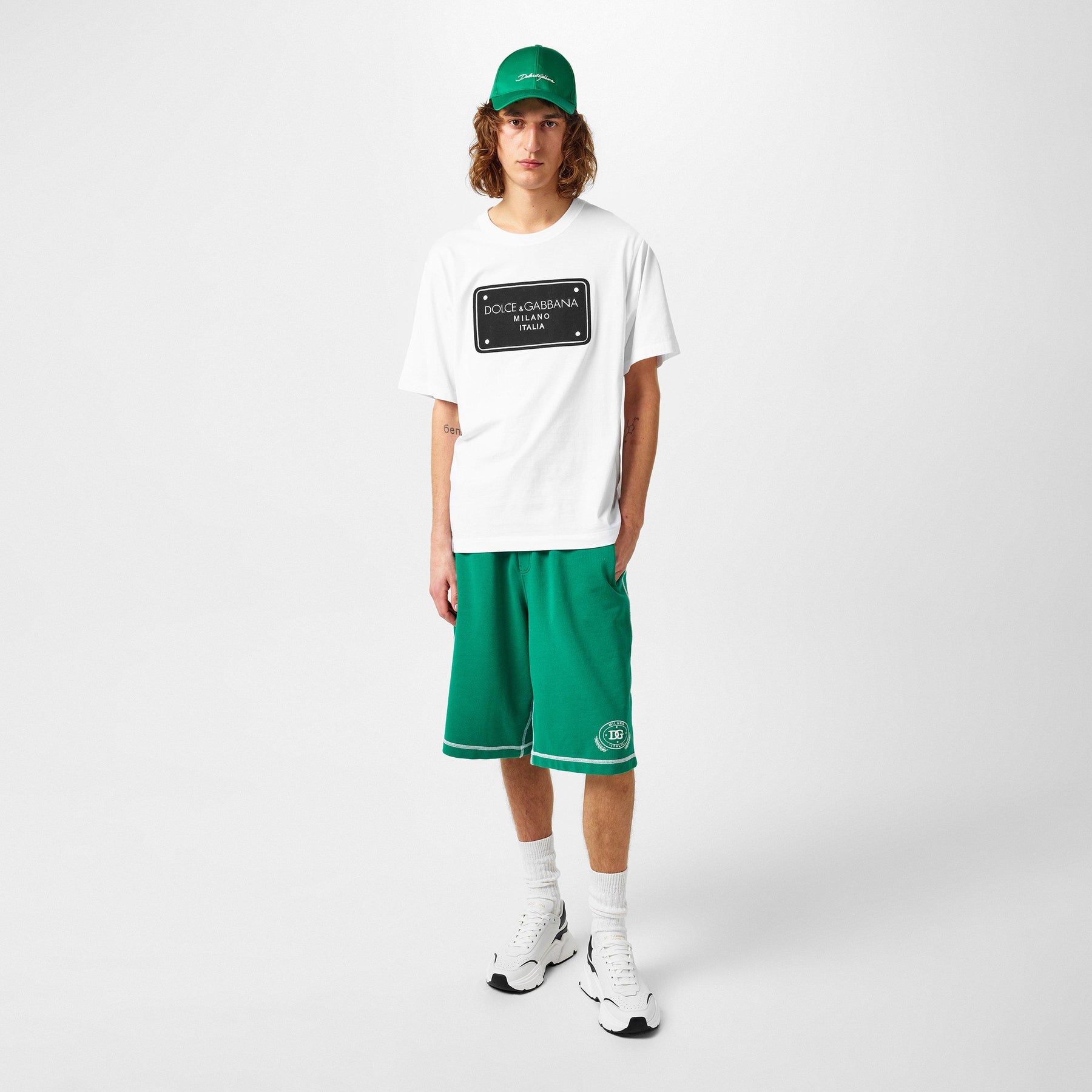 Branded Tag Cotton T-Shirt