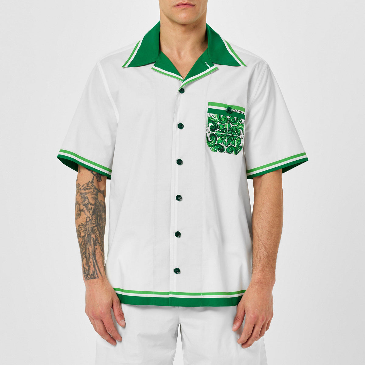 Poplin Hawaiian Short Sleeve Shirt