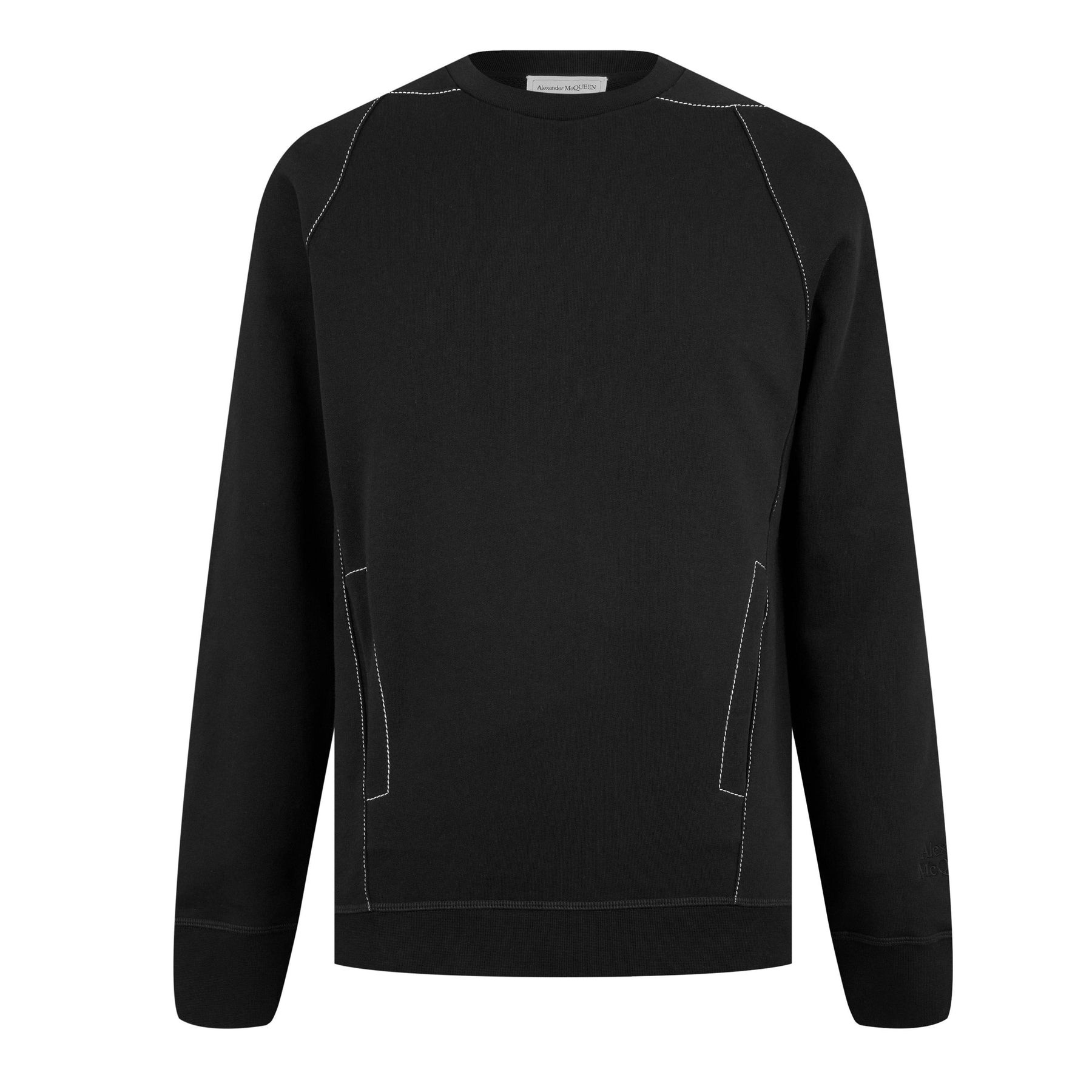 Contrast Stitch Crew Sweatshirt