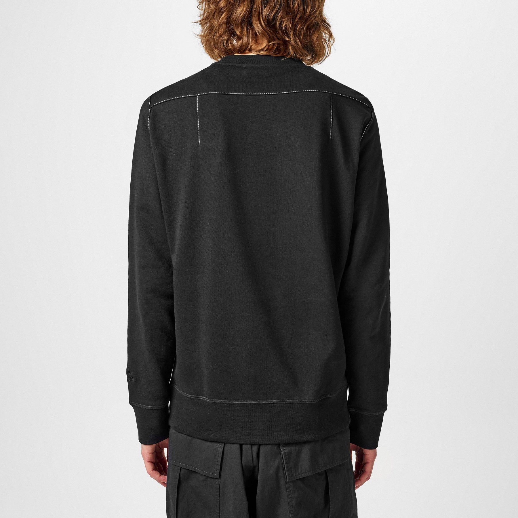 Contrast Stitch Crew Sweatshirt