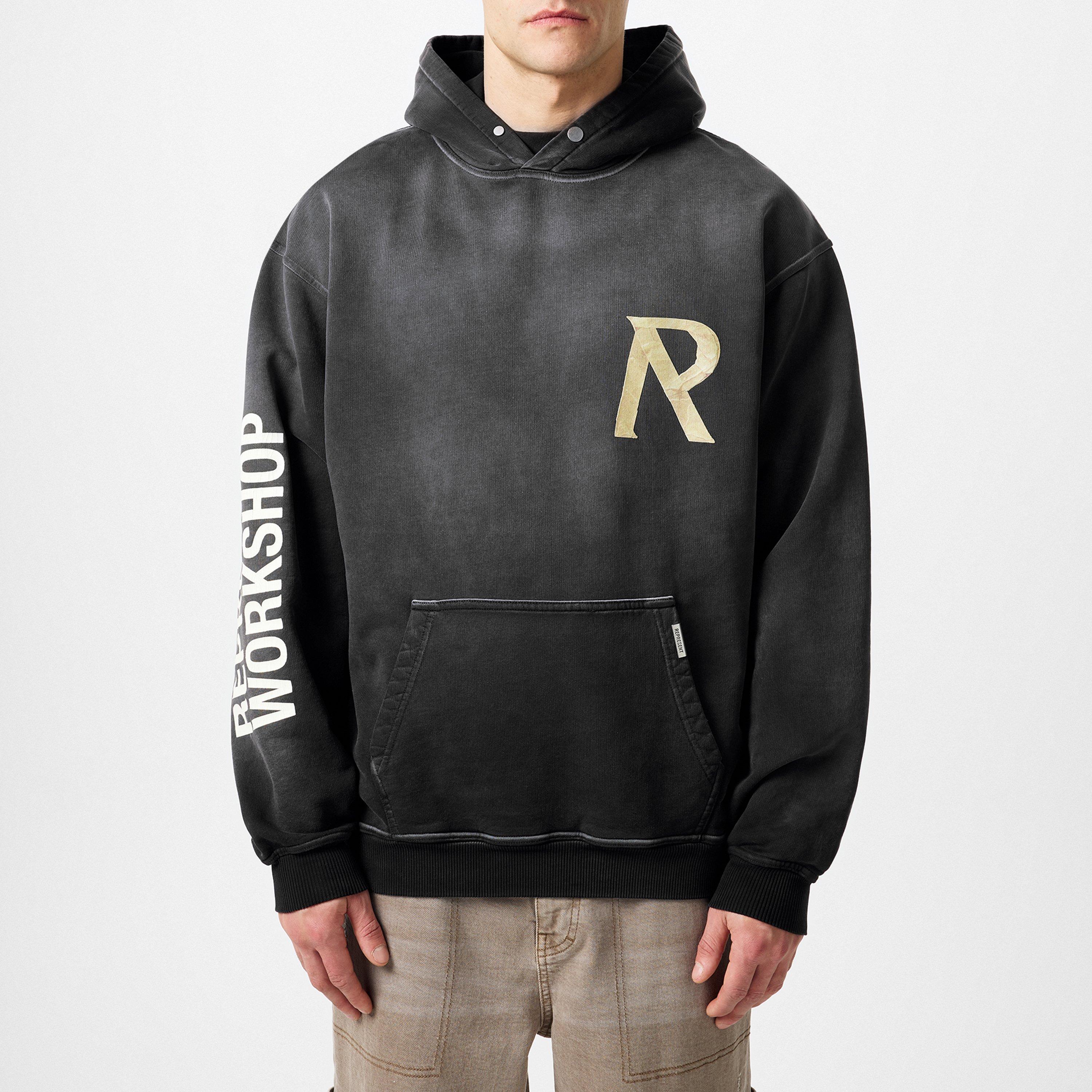 Masking Tape Initial Hoodie