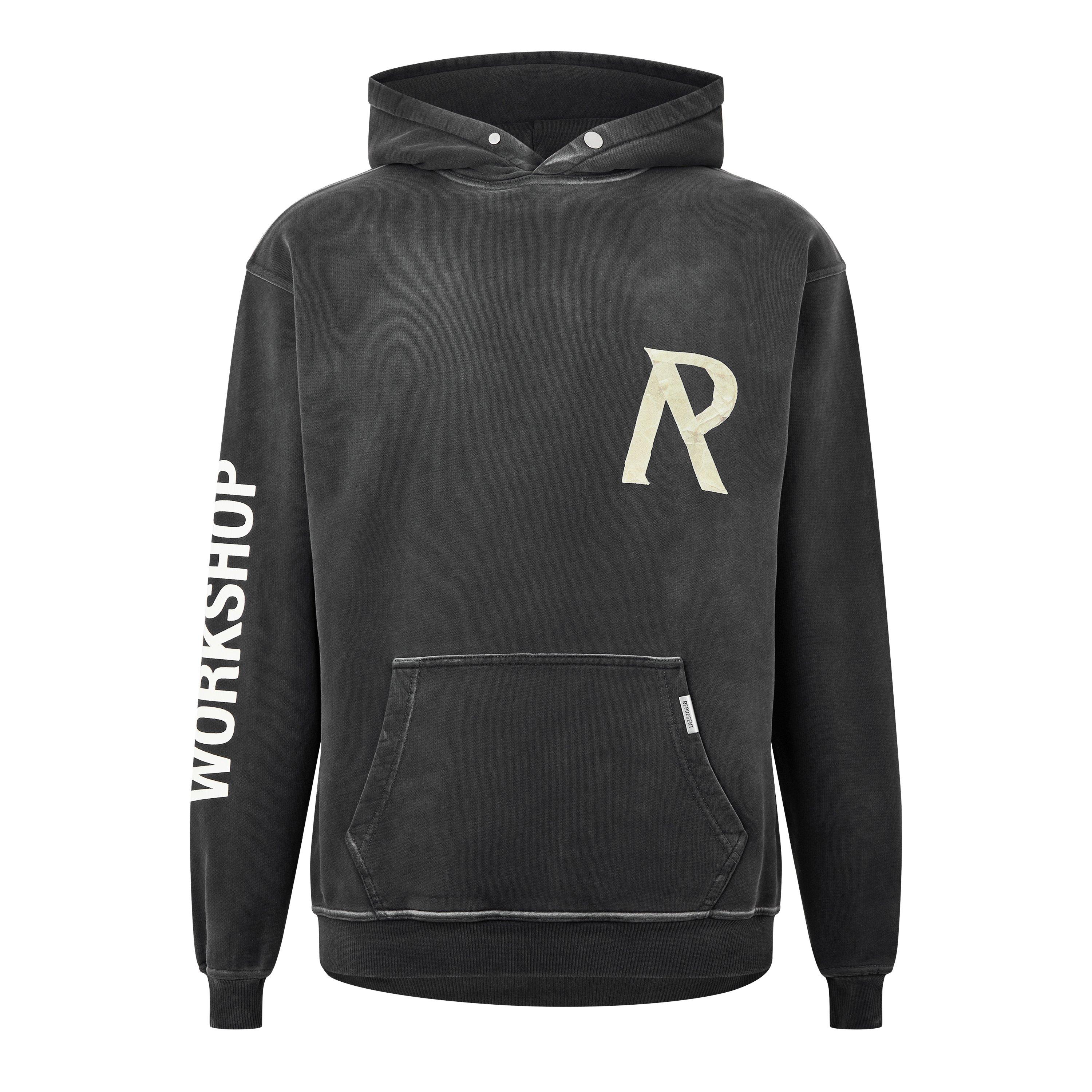 Men's Masking Tape Initial Hoodie, Softness and Comfort