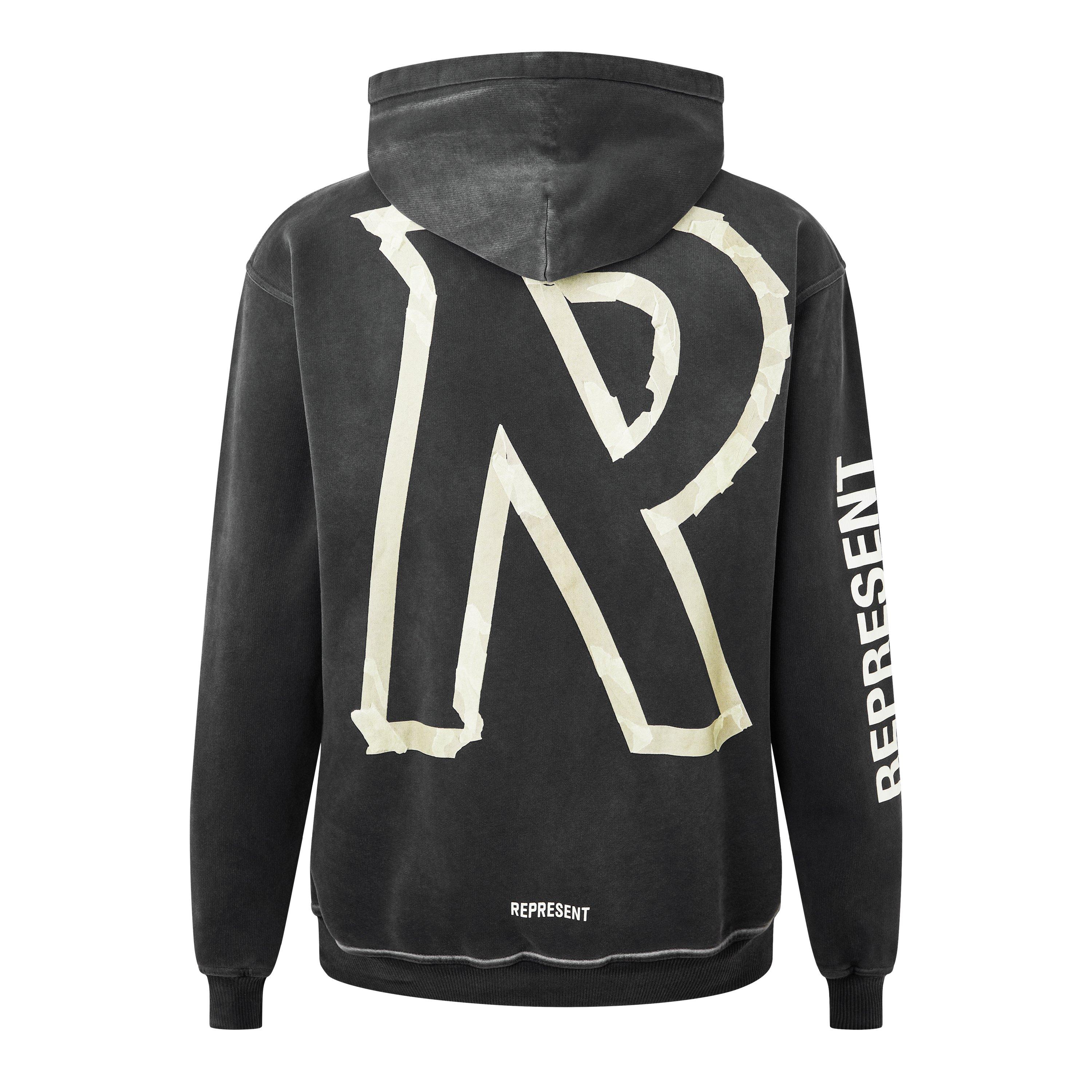 Men's Masking Tape Initial Hoodie, Softness and Comfort