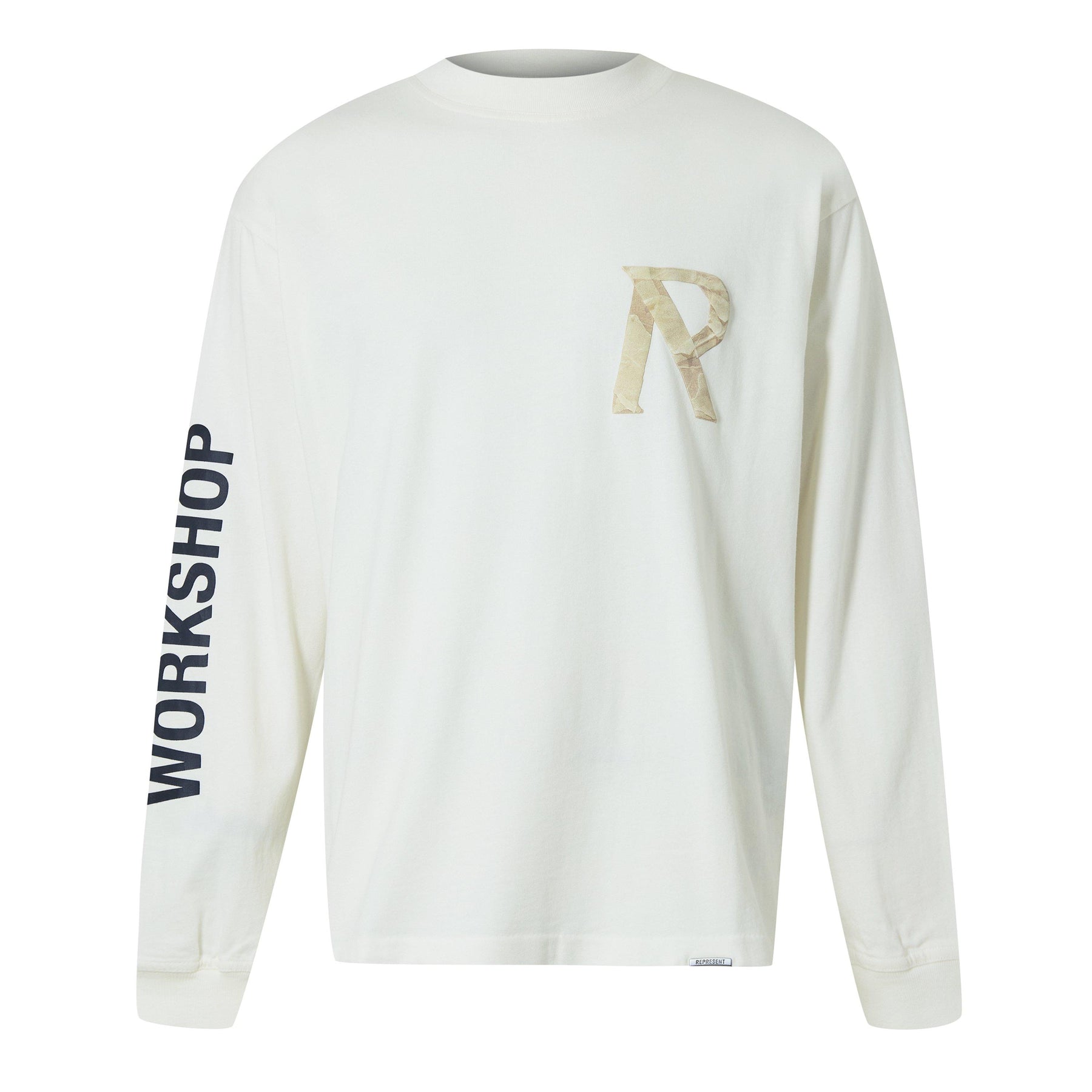 Men's Masking Tape Long-Sleeve T-Shirt, 3D Effect