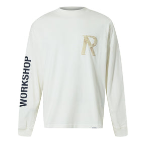 Men's Masking Tape Long-Sleeve T-Shirt, 3D Effect