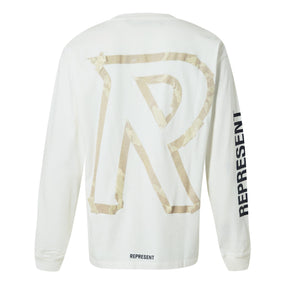 Men's Masking Tape Long-Sleeve T-Shirt, 3D Effect