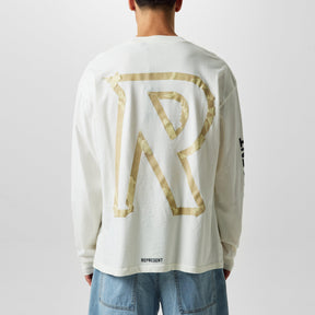 Men's Masking Tape Long-Sleeve T-Shirt, 3D Effect