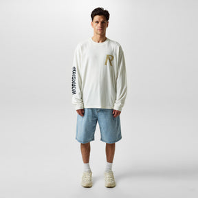 Men's Masking Tape Long-Sleeve T-Shirt, 3D Effect