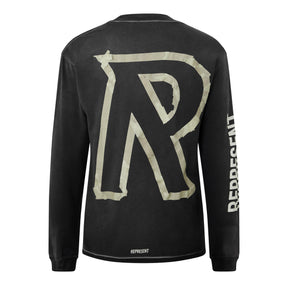 Men's Masking Tape Long-Sleeve T-Shirt, 3D Effect