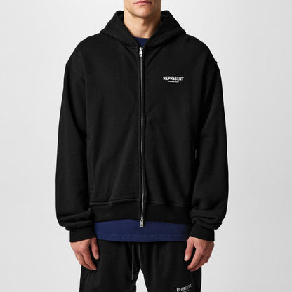 Men's Rep Owners Club Zipped Hoodie, Bold Logo