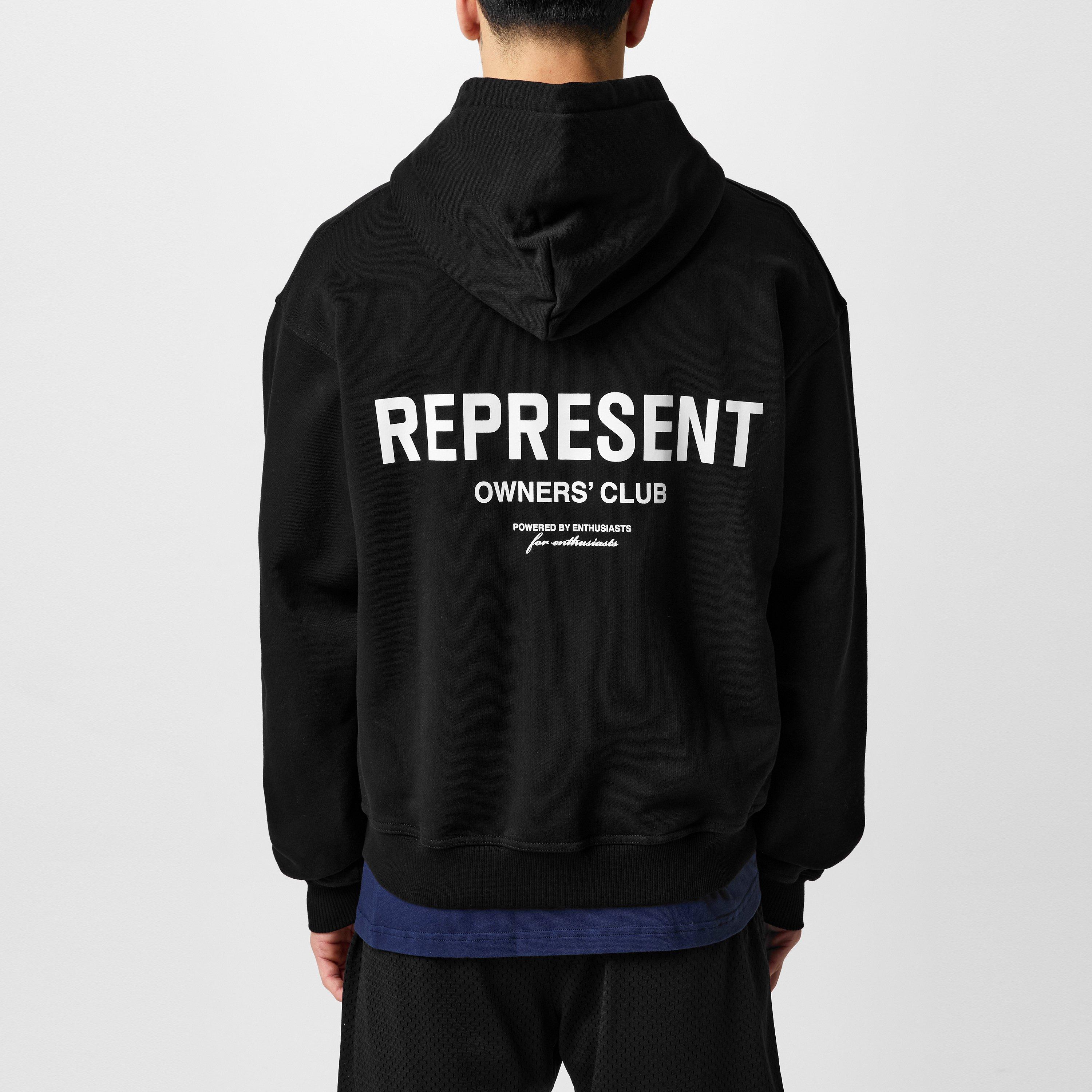 Men's Logo Cotton Owners Club Zip Hoodie