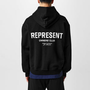 Men's Logo Cotton Owners Club Zip Hoodie