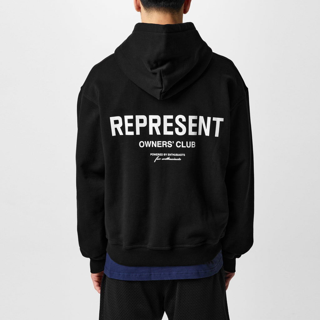 Men's Rep Owners Club Zipped Hoodie, Bold Logo