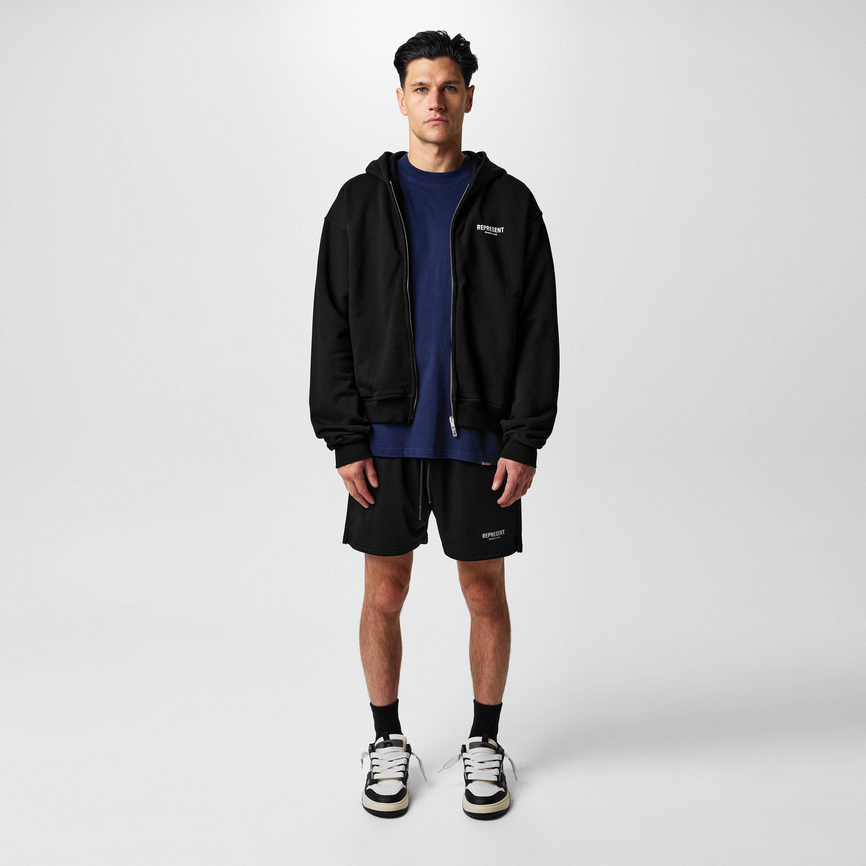 Men's Logo Cotton Owners Club Zip Hoodie