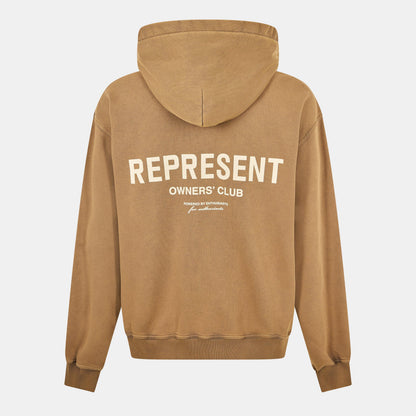 Rep Owners Club Zipped Hoodie, Bold Logo
