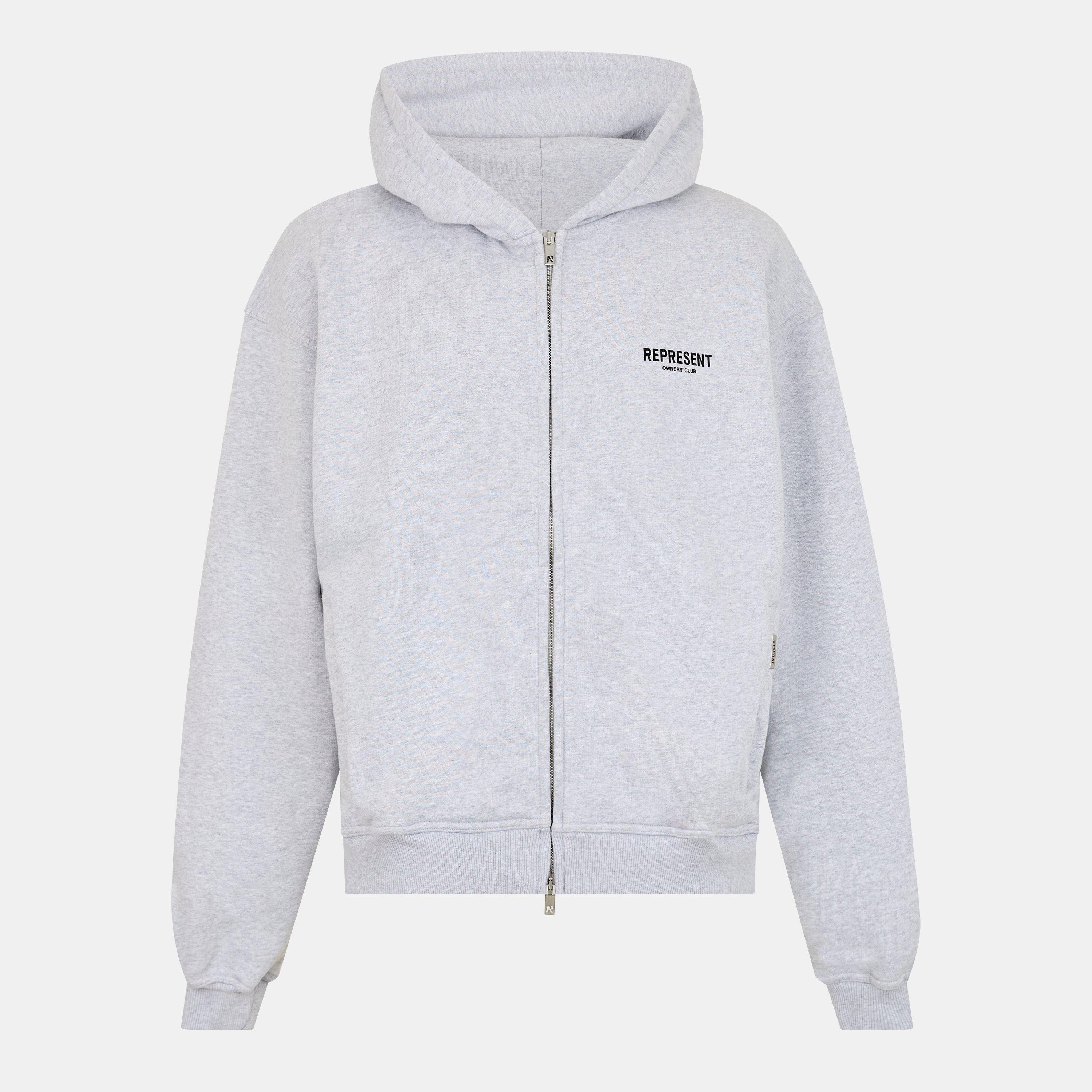 Men's Rep Owners Club Zipped Hoodie, Bold Logo
