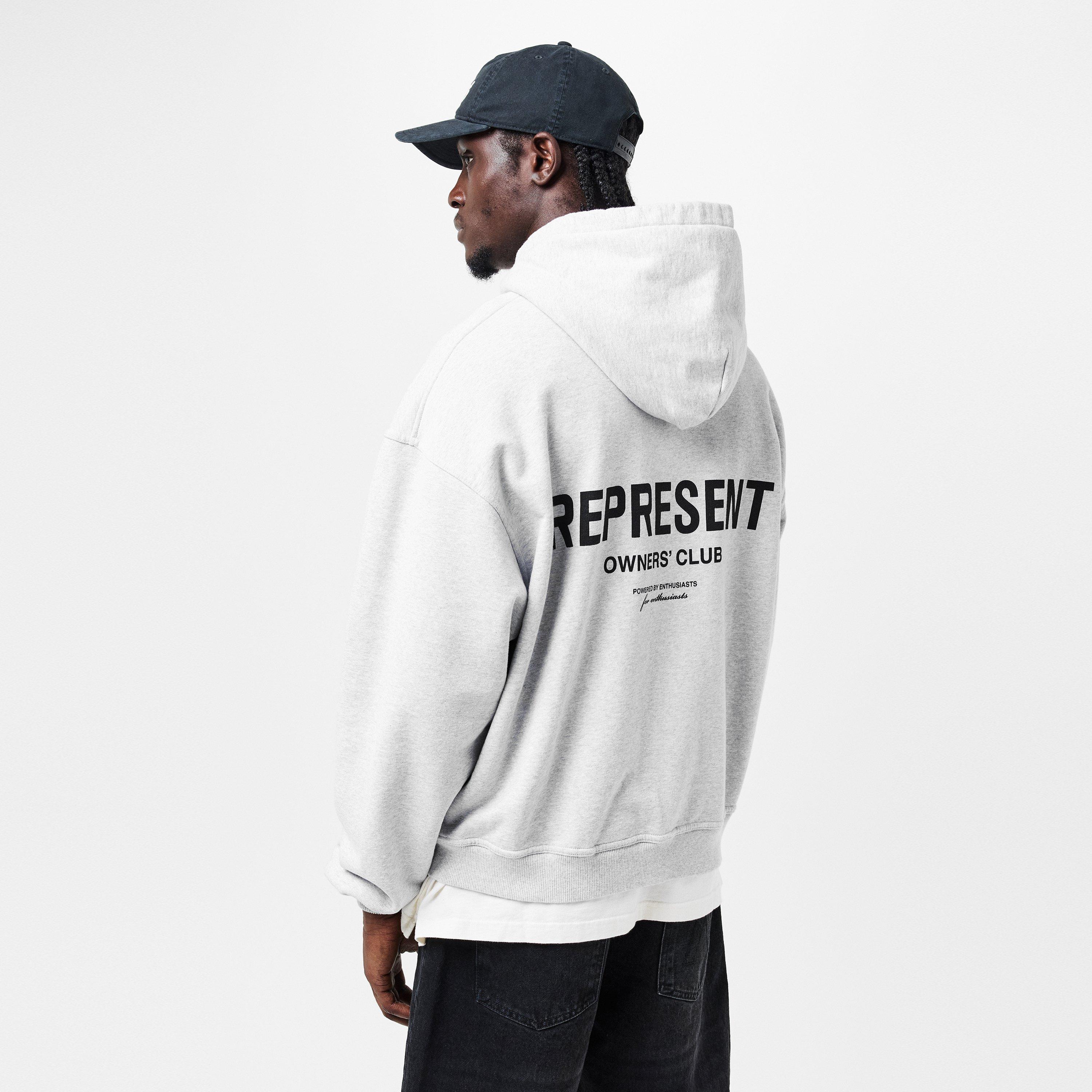 Men's Rep Owners Club Zipped Hoodie, Bold Logo