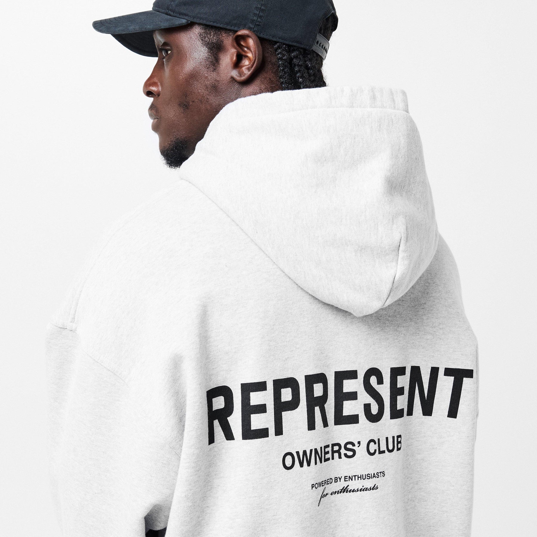 Men's Rep Owners Club Zipped Hoodie, Bold Logo