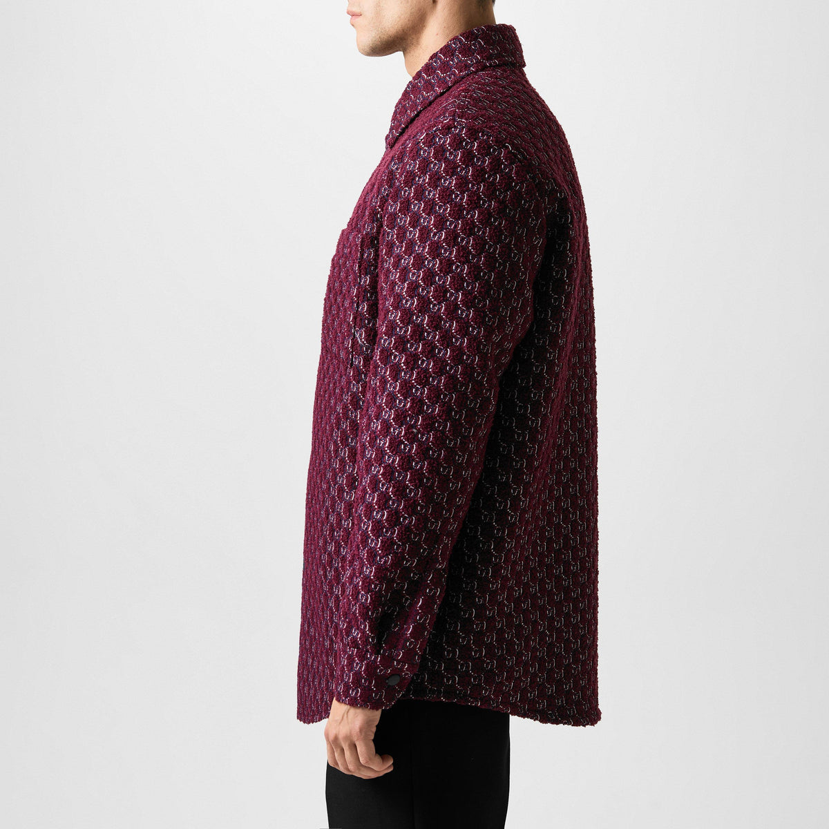 Boucle Jacquard Shirt With GG Shadow