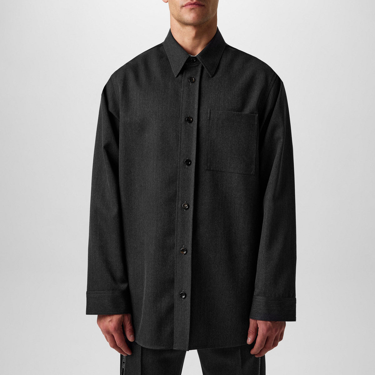 Wool Shirt With Embroidery