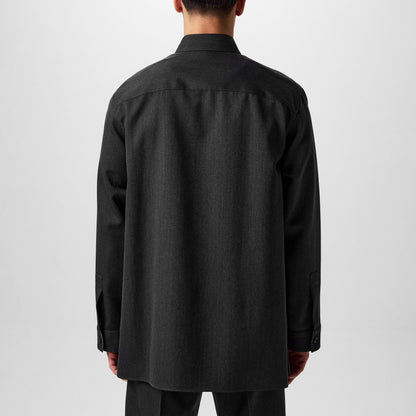 Wool Shirt With Embroidery