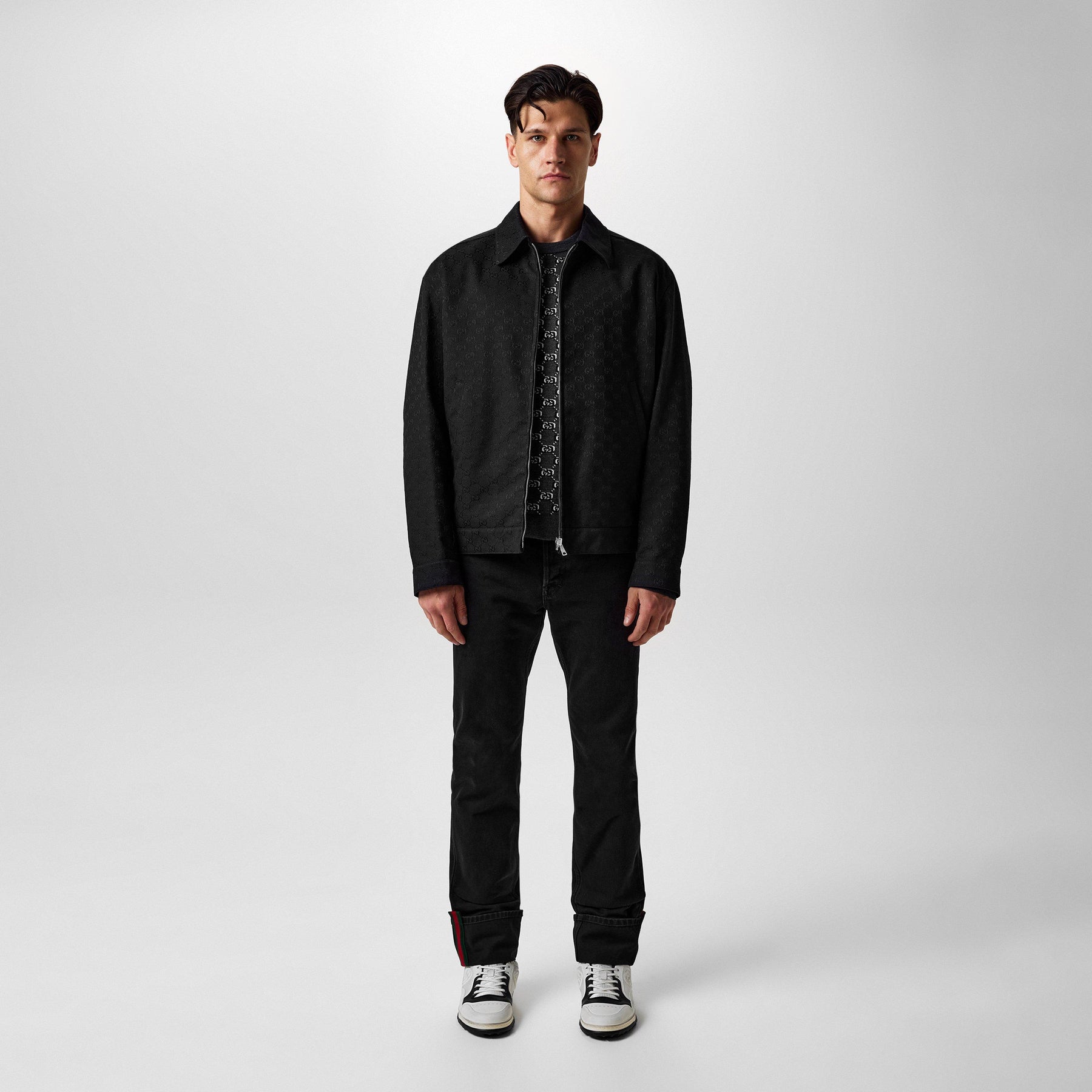 Reversible Nylon And GG Canvas Jacket