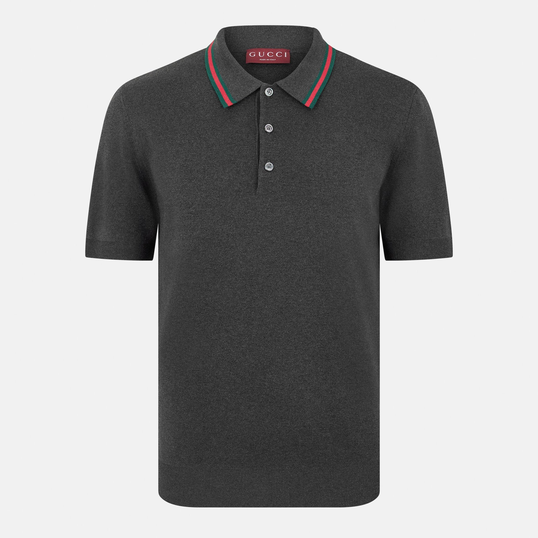 Silk Cotton Polo Shirt With Web